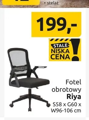 Fotel obrotowy Riya promocja w Black Red White