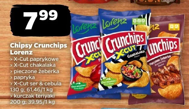 Chipsy Crunchips X-Cut paprykowe promocja w Netto