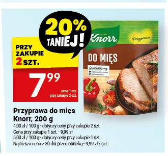 Przyprawa do mięs Knorr promocja w Twój Market