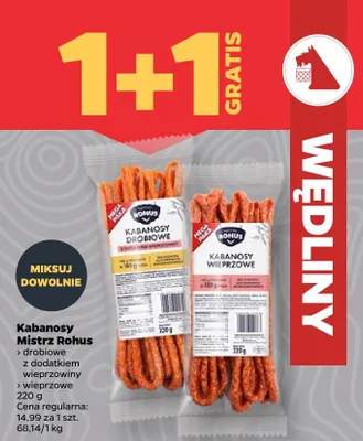 Kabanosy wieprzowe promocja w Netto