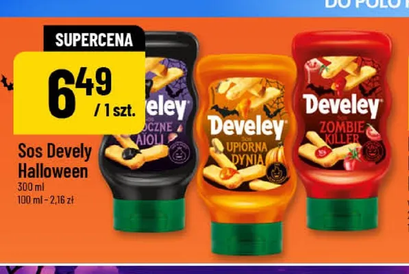 Sos Develey Halloween mroczne aioli promocja w POLOmarket