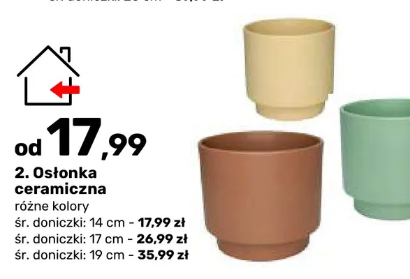 Osłonka ceramiczna 14 cm promocja w Bricomarche