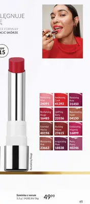 Szminka z serum Anew Exhilarating Magenta promocja w AVON