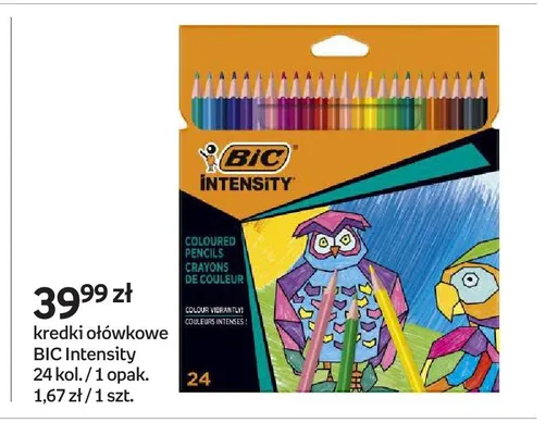 Kredki ołówkowe BIC Intensity 24-pak promocja w Empik