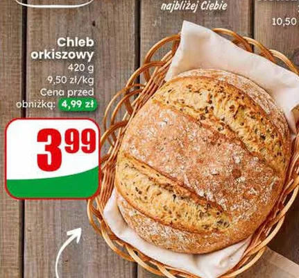 Chleb orkiszowy promocja w Dino