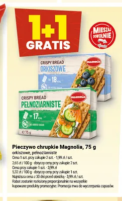 Pieczywo chrupkie Magnolia pełnoziarniste promocja w Twój Market