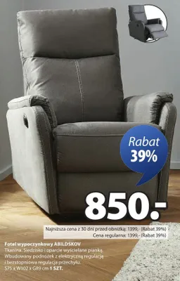 Fotel wypoczynkowy ABILDSKOV promocja w Jysk