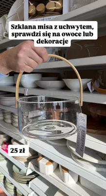 Szklana misa z uchwytem promocja w Pepco