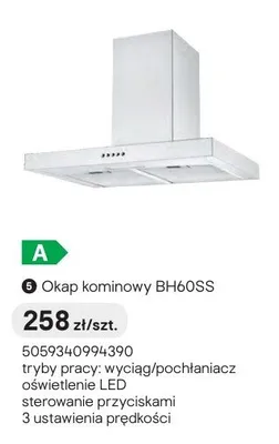 Okap kominowy BH60SS promocja w Castorama