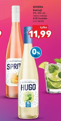Koktajl bezalkoholowy Divera Hugo promocja w Kaufland