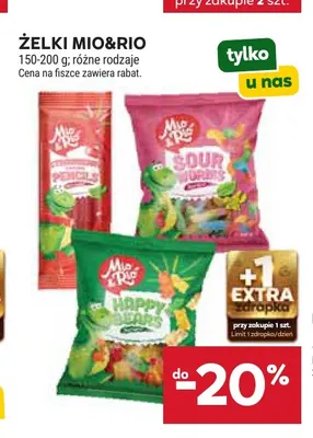 Żelki Mio & Rio promocja w Stokrotka