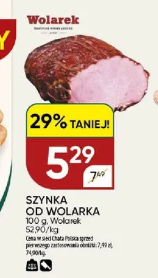 Szynka od Wolarka Wolarek promocja w Chata Polska