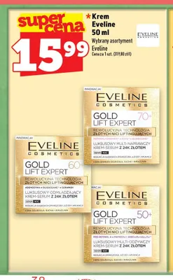 Krem do twarzy Eveline Gold Lift Expert 50+ promocja w TOPAZ