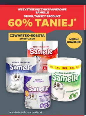 Ręczniki papierowe Samelle promocja w Netto