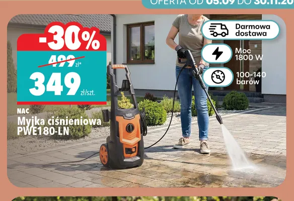 Myjka ciśnieniowa PWE180-LN NAC promocja w Biedronka Home