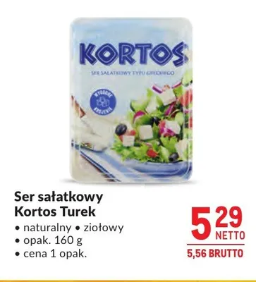 Ser sałatkowy Kortos Turek ziołowy promocja w Makro