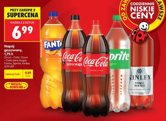 Napój gazowany Kinley Tonic Water promocja w Biedronka