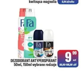 Dezodorant antyperspirant Fa roll-on promocja w Tomi Markt