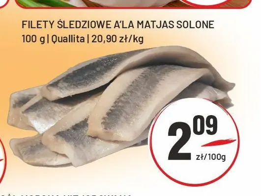 Filety śledziowe a'la matjas solone Quallita promocja w Sedal