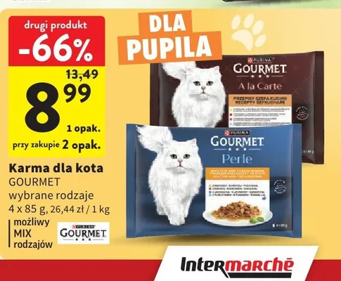 Karma dla kota Gourmet A la Carte 4-pak promocja w Intermarche