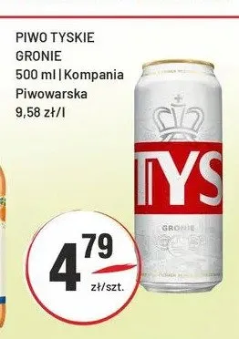 Piwo Tyskie Gronie promocja w Sedal
