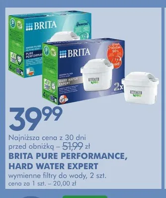 Wymienne filtry do wody BRITA Pure Performance 2szt. promocja w Super-Pharm