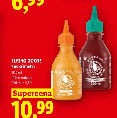 Sos sriracha Mayo Flying Goose promocja w Lidl