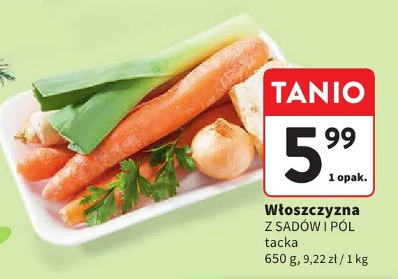 Włoszczyzna Z SADÓW I PÓL tacka promocja w Intermarche