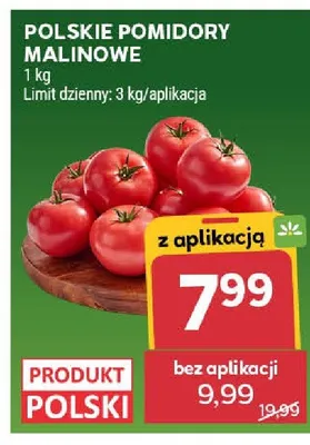 Pomidory malinowe polskie promocja w Stokrotka