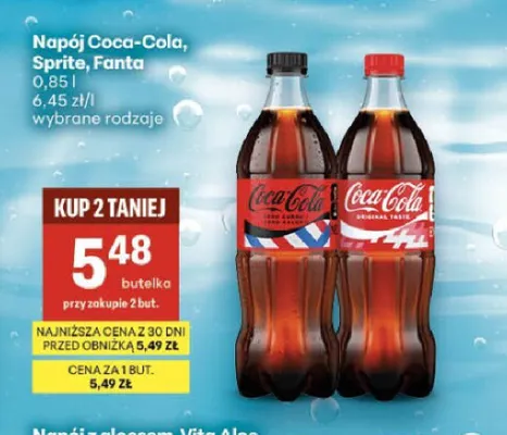 Napój Coca-cola promocja w Delikatesy Centrum