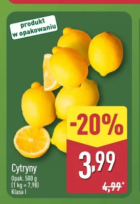 Cytryny promocja w Aldi