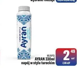 Ayran napój w stylu tureckim Mlekpol promocja w Tomi Markt