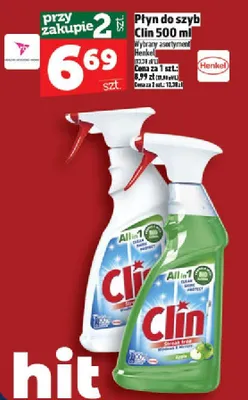 Płyn do szyb Clin promocja w TOPAZ