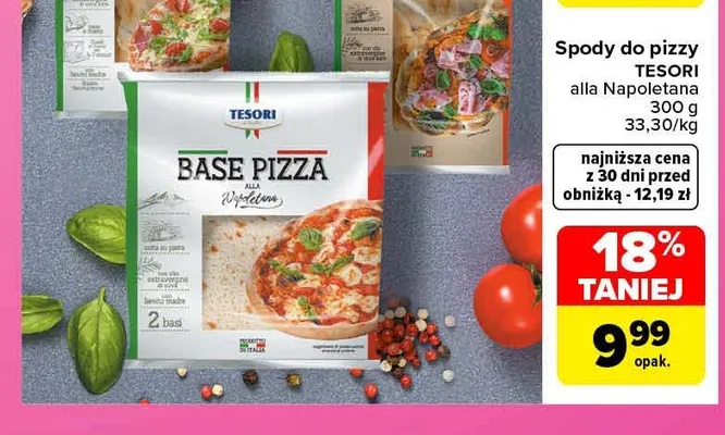 Spody do pizzy alla Napoletana Tesori d'Italia promocja w Carrefour