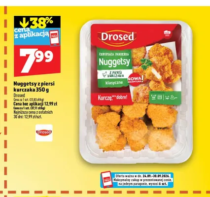 Nuggetsy z piersi kurczaka Drosed promocja w TOPAZ