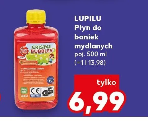 Płyn do baniek mydlanych Lupilu promocja w Kaufland