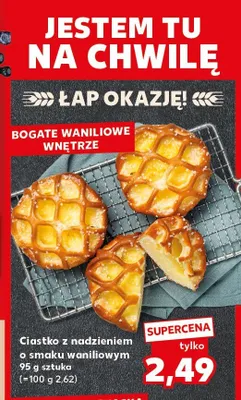 Ciastko z nadzieniem o smaku waniliowym promocja w Kaufland