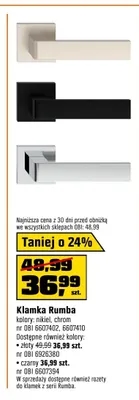 Klamka Rumba promocja w OBI