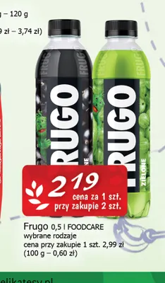 Napój Frugo FoodCare promocja w CEZAR Delikatesy