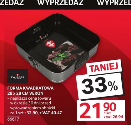 Forma kwadratowa Zwieger Veron 28x28 cm promocja w Selgros