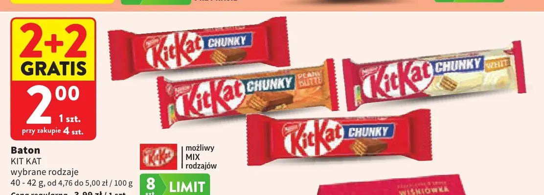 Baton Kit Kat promocja w Intermarche