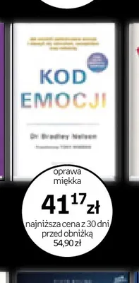 Książka Kod emocji Dr Bradley Nelson promocja w Empik