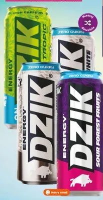 Napój energetyzujący WK Dzik Sour Forest Fruits promocja w Dino