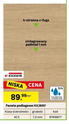 Panele podłogowe Egger HILWAY 7,5 mm AC5 promocja w Leroy Merlin
