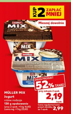 Jogurt Müller Mix promocja w Kaufland