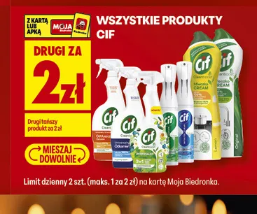 Produkty Cif promocja w Biedronka
