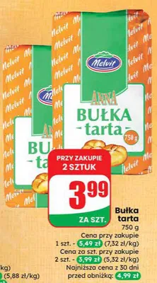 Bułka tarta promocja w Dino