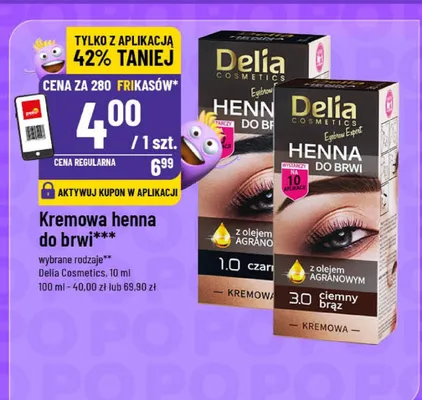 Kremowa henna do brwi promocja w POLOmarket