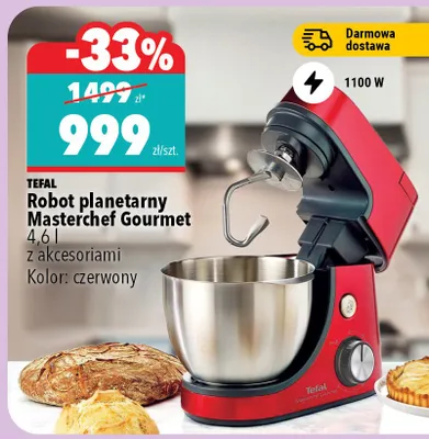 Robot planetarny Masterchef Gourmet 4,6 l Tefal promocja w Biedronka Home