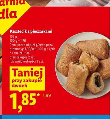 Pasztecik z pieczarkami promocja w Lidl